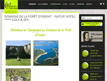 Tablet Screenshot of domaine-foret-orient.com